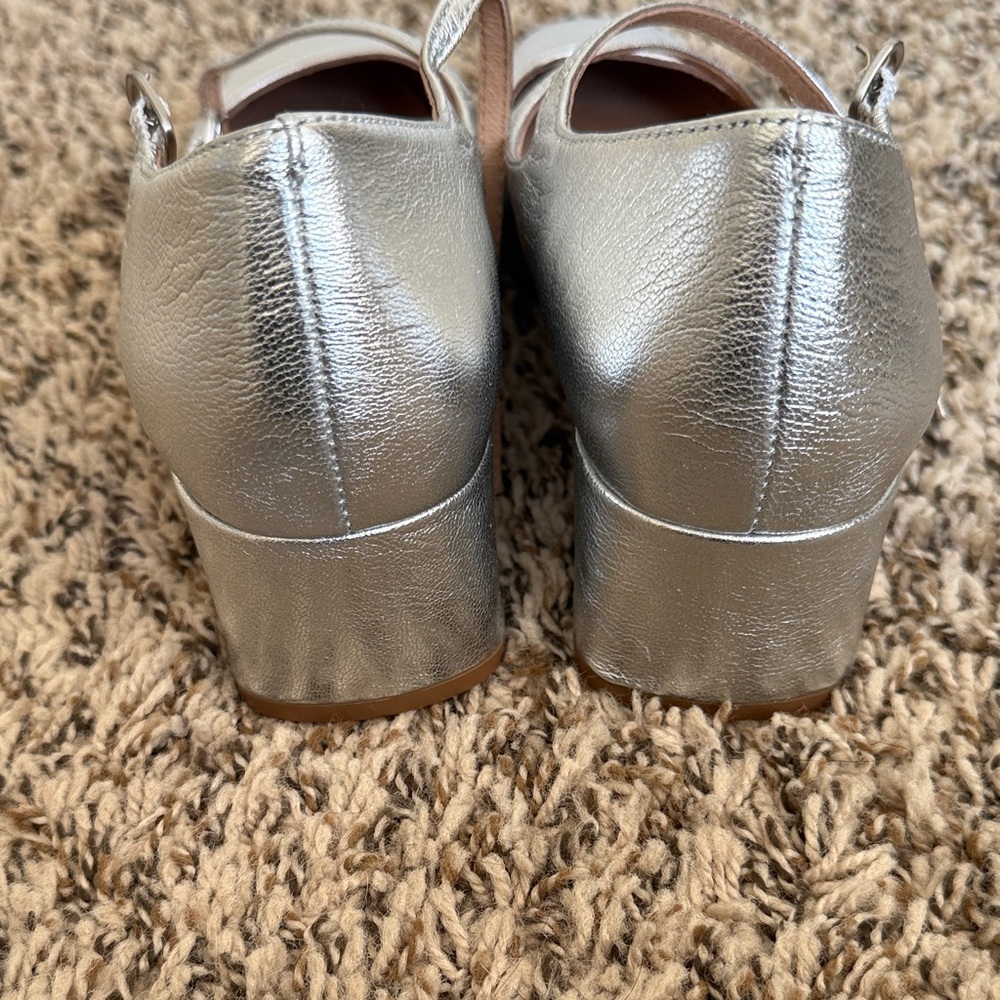 Madewell Nettie Silver Mary Jane’s with Straps - Picture 8 of 8